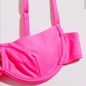 SHEIN V wired underwire bikini bright pink